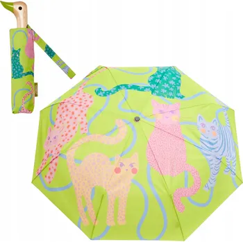 Original Duckhead automatický skládací deštník se zeleným pouzdrem