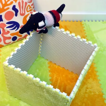 Puzzle Puzzle s kobercem pro děti SHORT zelené