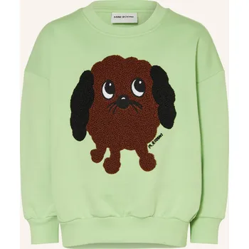 Dámská mikina Mini Rodini Dívčí Mikina, světle zelená / hnědá / černá, 140