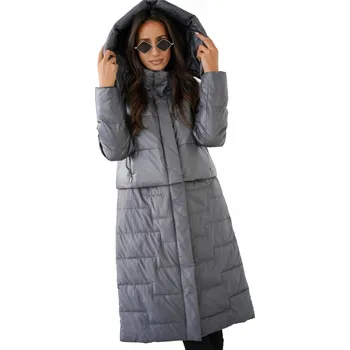 Dámské oblečení Prošívaný kabát 2v1 Zateplený Možnost nošení jako bunda AMANDA 48