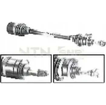 Brzdová hadice SNR DK50.007 Hřídel pohonu