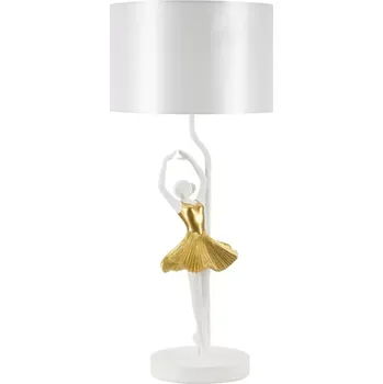Lampička Stolní lampa Dancer 64 cm bílo-zlatá