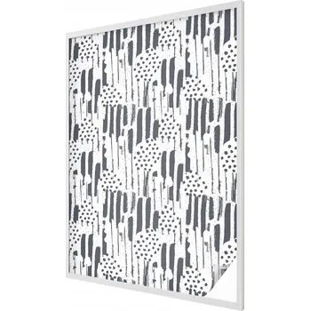 Okenní dekorace Mléčná fólie na okno proti slunci – proužky a tečky, 100 x 146 cm