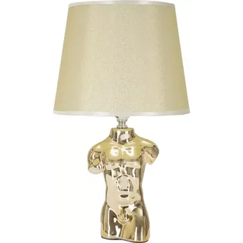 Lampička Stolní lampa Glam Man 42,5 cm béžovo-zlatá