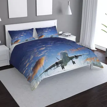 Povlečení Sablio Povlečení Letadlo 2 - 140x220 / 90x70