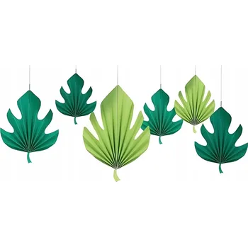 Vánoční dekorace Závěsná dekorace Palmové listy 6 ks Havaj