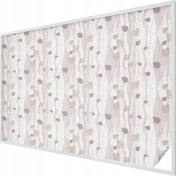 Okenní dekorace Dekorativní mléčná vitrážová fólie na okno, elegantní listy 200x146 cm