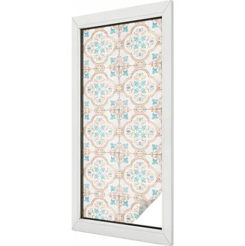 Okenní dekorace Dýha Fólie na mléčné sklo Dekorativní vitrážová Pastelové proužky 50x116