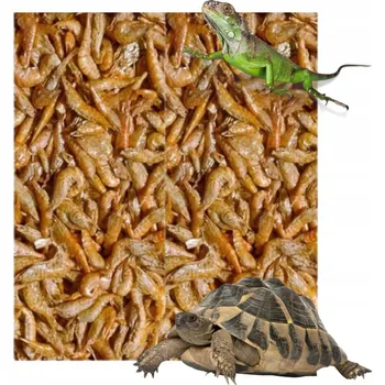 Teraristika Sušené krevety Přírodní krmivo pro želvy a plazy Shrimps 140g