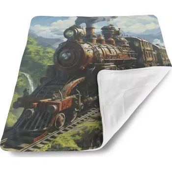 deka Sablio Deka pro miminko Parní lokomotiva na viaduktu - 80x100 cm
