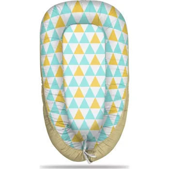 Hnízdečko pro miminko Sablio Hnízdečko pro miminko Dvoubarevné trojúhelníky