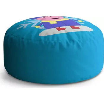 Taburet Sablio Taburet Circle Prasátko Pepina Vločka: 38x48 cm