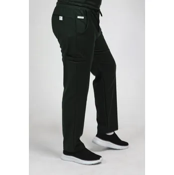 Pánské kalhoty Scrubsheep Pánské zdravotnické kalhoty rovného střihu - Borovicově zelená L