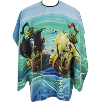 Pláštěnka Dětská kadeřnická pláštěnka BARBERTIME – Pirate Ships