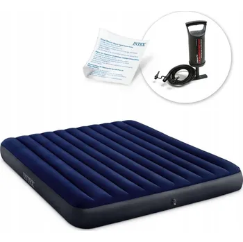 Karimatka Matrace nafukovací 203 x 183 x 25 cm s pístovou pumpou INTEX 64755