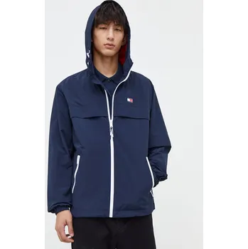Pánská větrovka Bunda Tommy Jeans pánská, tmavomodrá barva, přechodná, DM0DM17983 59X, vel. XL