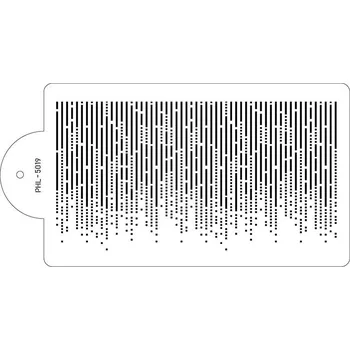 Přisada na vaření a pečení Stencil šablona na dort - Sea Alphabet 40x21cm | Cukrářské potřeby