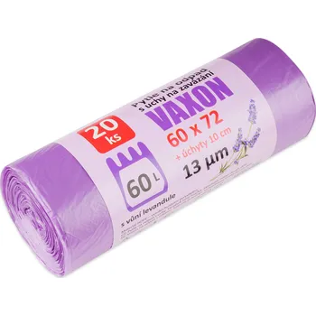 Stínicí plachta Pytle na odpadky Vaxon 60 l – 20 ks, 13 µm, vázací, fialové, vůně levandule 3400/1 ZAHRADA Sklad6 3400_1 (ZAHRADA Sklad6 )