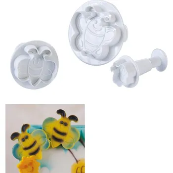 Vytlačovač-vykrajovátko plast (včelka) 3 ks/sada