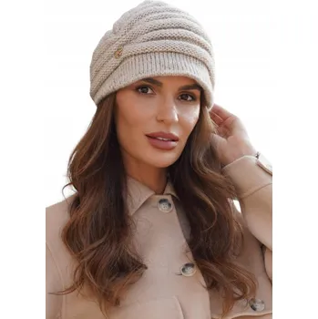 Podprsenka Zimní dámská Čepice s kšiltem, béžová barva Kamea - Cometa, KAMEA