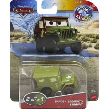 autíčko MATTEL AUTA Cars Mění Barvu Sarge (Seržant)