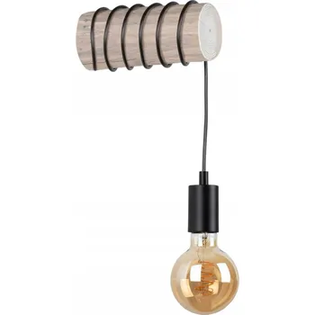 Nástěnné svítidlo Nástěnné svítidlo BRITOP Trabo 1xE27 Max.25W Šedé Borovice FSC s černou