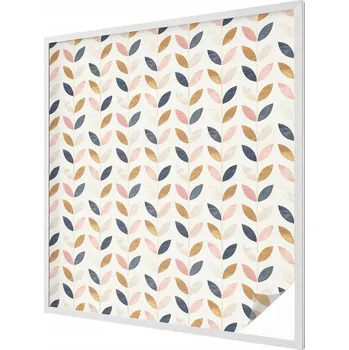 Okenní dekorace Fólie Samolepicí okenní mléčná matná fólie s motivem listů, rozměr 100x100 cm