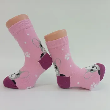 české dětské ponožky TREPON DELI světle růžové s pejskem velikosti ponožek: 19-21 ( EUR vel. 29-32)