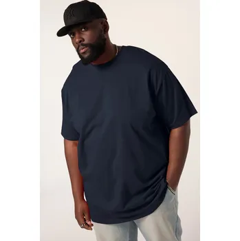 Pánské tričko STHUGE, Plus size Tričko STHUGE, krátké rukávy, oversize, do 8XL pro plnoštíhlé nadměrná velikost, 824720130-1454, modrý, 5XL, Plus size oblečení, Oblečení pro vysoké muže, Nadměrné velikosti, Oblečení pro plnoštíhlé.