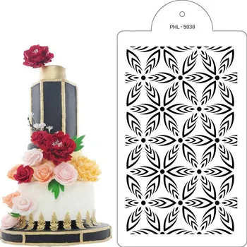 Stencil šablona hypno flower 40x21cm - Cakesicq | Cukrářské potřeby