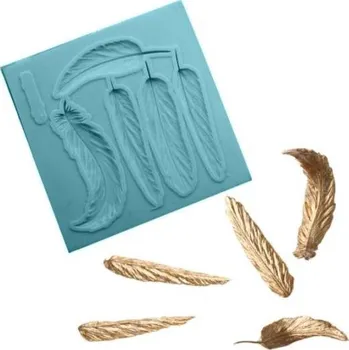 Přisada na vaření a pečení Silikonová formička peříčka 7,5x 7,5 cm - Cakesicq | Cukrářské potřeby