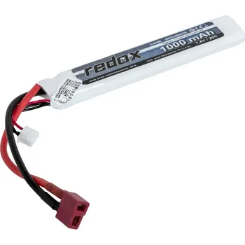 Baterie pro airsoftovou zbraň Li-Pol akumulátor Redox 7,4V 1000mAh 20C - Dean-T