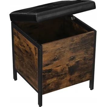 Taburet Čalouněný Taburet Songmics černý