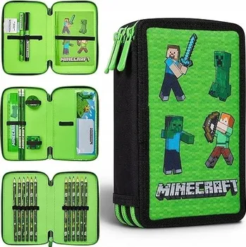 Penál Penál rozkládací trojitý Minecraft
