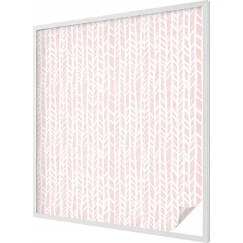 Okenní dekorace Dekorativní okenní fólie vitrážová mléčná na sklo vzor rybí kost pastelová 100x116 cm