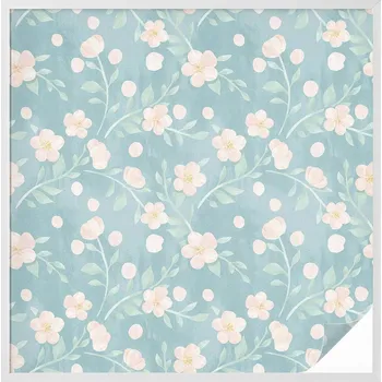 Okenní dekorace Fólie na okno, okenní, ochranná, soukromí, pastelové květiny 100x100 cm