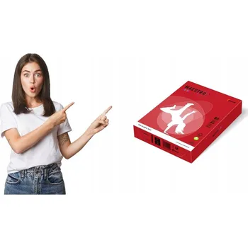 Kancelářský papír Kancelářský papír A4 80g červený CO44