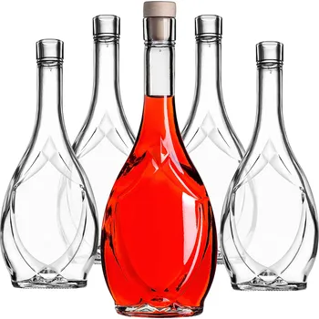 Láhev Skleněná láhev Kadax 500 ml čirá, sada 5 ks