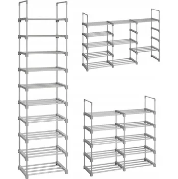 Botník Botník Songmic 45 x 174 x 30 cm, odstíny šedé