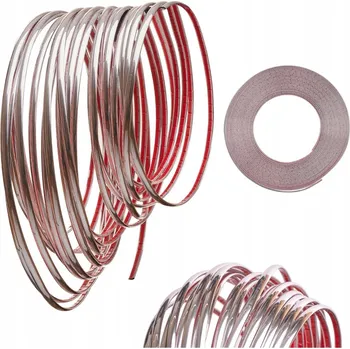 autokoberec Samolepící pásek Ikonka chromovaný ozdobný do auta 6 mm x 15 m