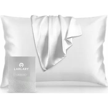 Povlak na polštářek HEDVÁBNÝ POVLAK NA POLŠTÁŘ 90% HEDVÁBÍ HYPOALERGENNÍ MĚKKÝ BÍLÝ