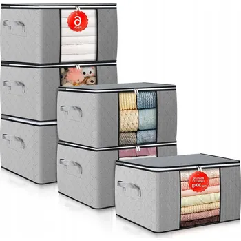 Úložný box X6 Úložná taška na oblečení, boxy, organizér do skříně, kontejnery 90 l