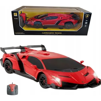 RC model auta AUTO NA DÁLKOVÉ OVLÁDÁNÍ LAMBORGHINI RC 1:14 ČERVENÉ COIL