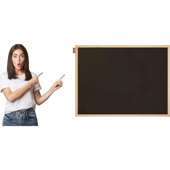 Obraz Křídová tabule MEMOBE černá, 80x60 cm