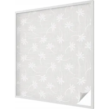Okenní dekorace Fólie na okna mléčná, okenní fólie na sklo, balkon, květinový vzor 100x116 cm