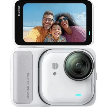 Insta360 GO Ultra miniaturní akční kamera, 4K Ultra HD, 60fps, magnetický systém uchycení, bílá
