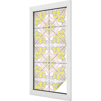 Okenní dekorace Dekorativní Fólie mléčná fólie Samolepicí Abstraktní květiny 50x116