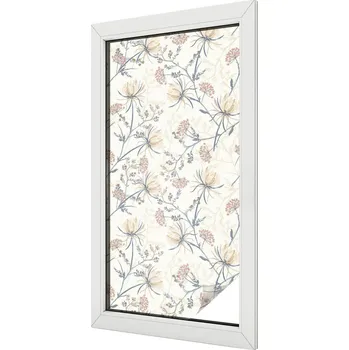 Okenní dekorace Fólie s s potiskem Květiny harmonie 50 x 100 cm