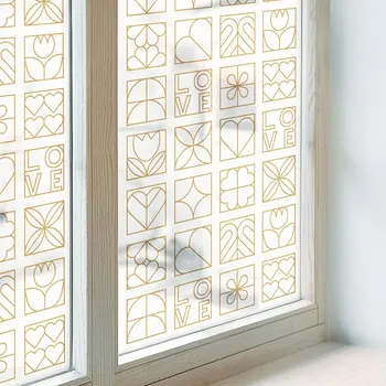 Okenní dekorace Fólie na okna mléčná, okenní fólie na sklo, balkon, ochrana proti ptákům, příroda 50x146 cm