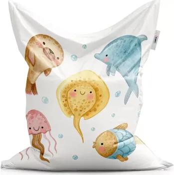 Sedací pytel Sablio Sedací vak Podmořská parta - 150x100 cm